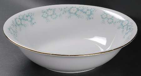 Danube (Blue White Floral) 9" Round Vegetable Bowl