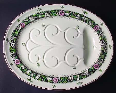 Epping Fruit (White Background) 19" Oval Platter with Well