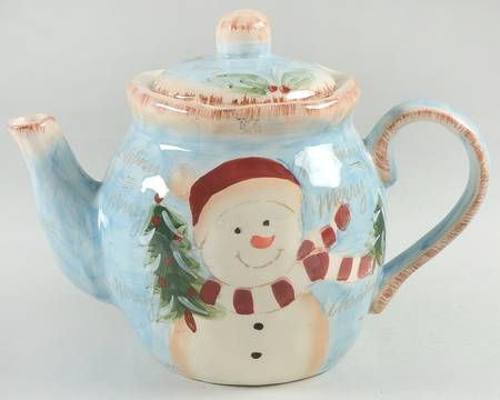 Snowman Teapot & Lid