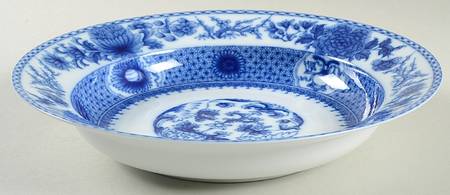 Imperial Blue (No Trim) Large Rim Soup Bowl