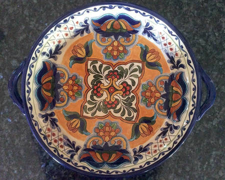 Terra Bella 15" Round Handled Platter