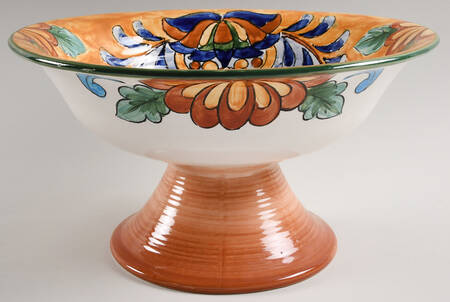 Terra Bella Round Compote (Height x Width)