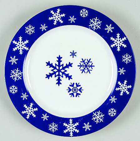 Snowflake Salad Plate
