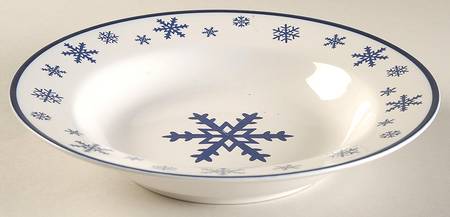 Snowflake Rim Soup Bowl