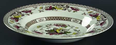 Windsor Brown Multicolor(Smooth) Large Rim Soup Bowl