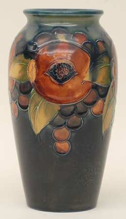 Pomegranate (Blue Background) 7" Vase
