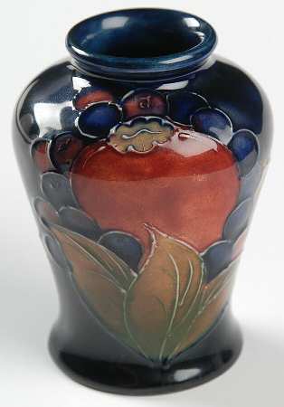 Pomegranate (Blue Background) 3" Vase