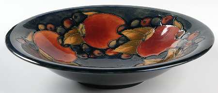 Pomegranate (Blue Background) 9" Round Bowl