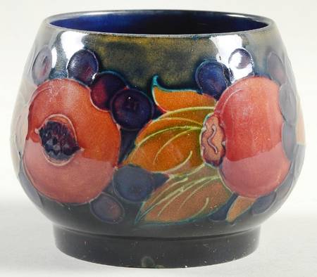 Pomegranate (Blue Background) by Moorcroft