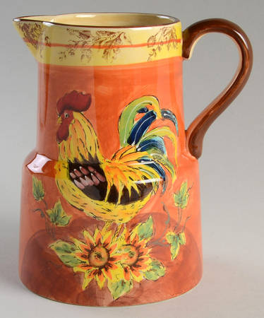 Orange Rooster 60 Oz Pitcher