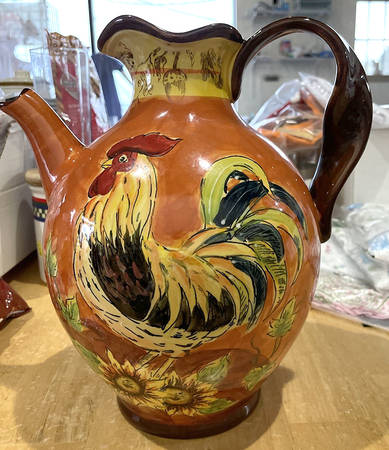 Orange Rooster 64 Oz Pitcher