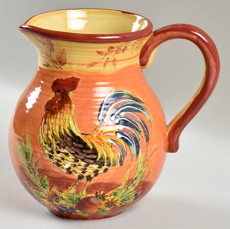 Orange Rooster 36 Oz Pitcher
