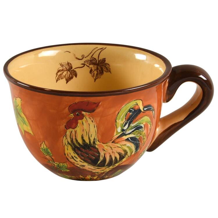 Orange Rooster Soup Mug