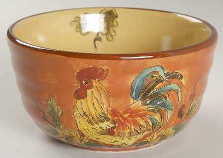 Orange Rooster Soup/Cereal Bowl