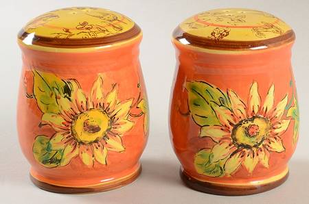 Orange Rooster Salt & Pepper Set