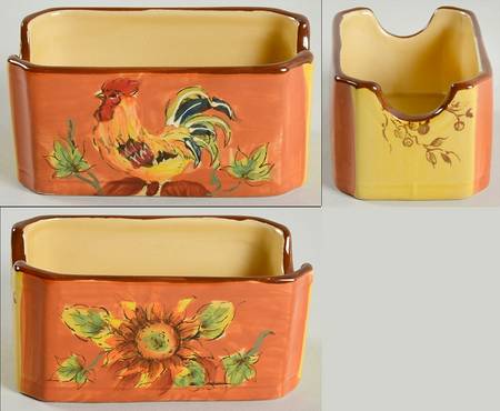 Orange Rooster Sweetener Holder