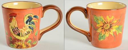 Orange Rooster Mug
