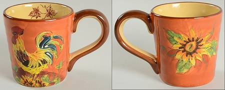 Orange Rooster Mug