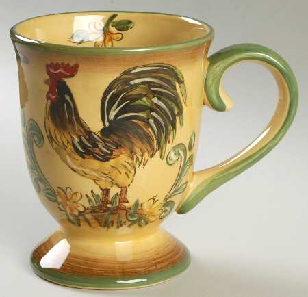 Honey Rooster Footed Mug