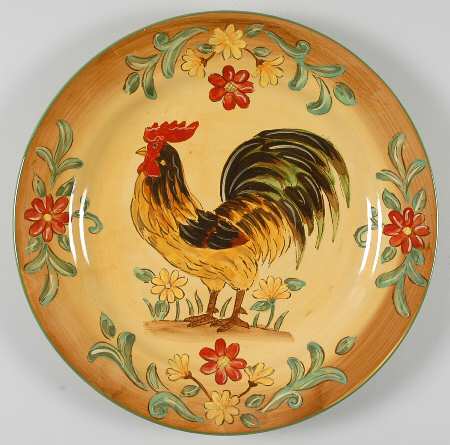 Honey Rooster 14" Chop Plate (Round Platter)