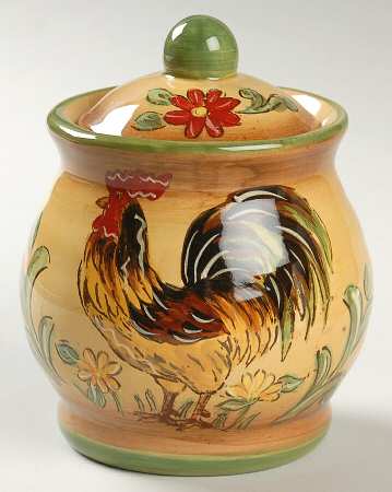 Honey Rooster Sugar Bowl & Lid