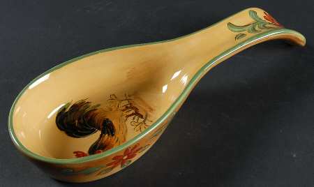 Honey Rooster Spoon Rest/Holder (Holds 1 Spoon)