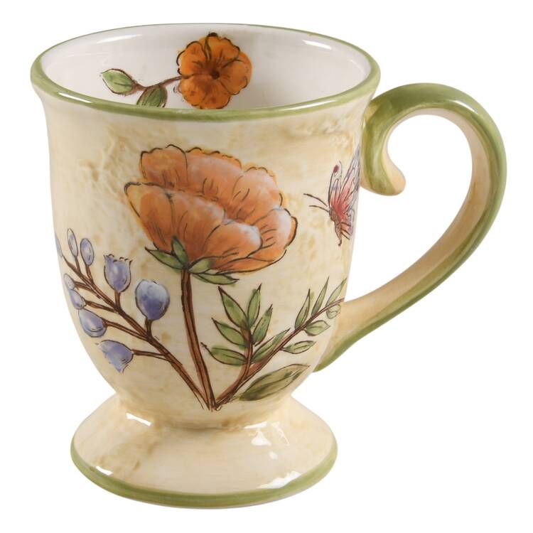 Spring Bloom Footed Mug