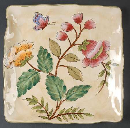 Spring Bloom Square Dinner Plate
