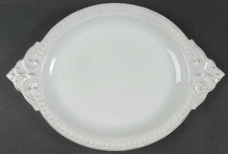 Venice Light Blue 15" Oval Serving Platter
