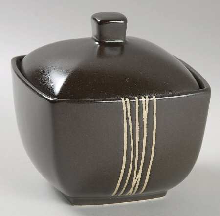 Bamboo Reeds Sugar Bowl & Lid