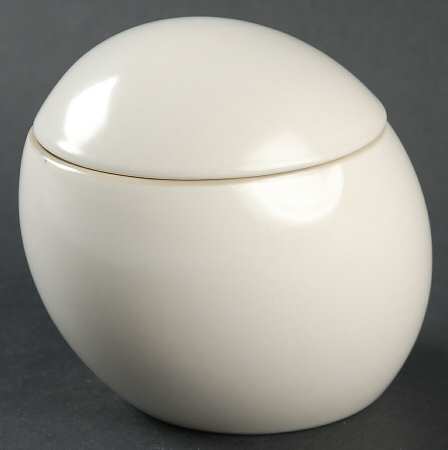 Curve Cream Sugar Bowl & Lid