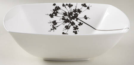 Floral Silhouette 9" Round Vegetable Bowl