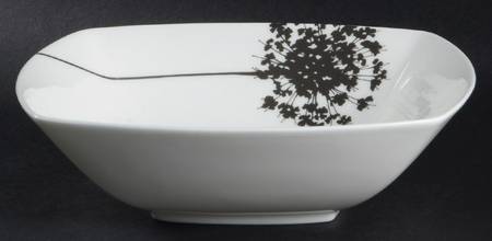 Floral Silhouette Coupe Soup Bowl