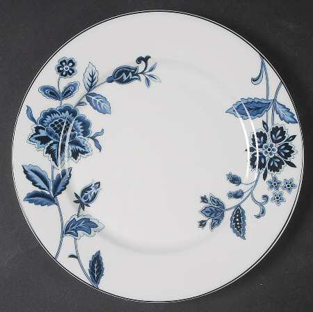 Indigo Bloom Salad Plate