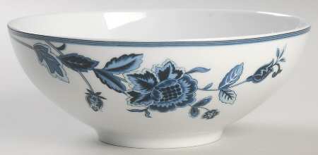 Indigo Bloom Coupe Cereal Bowl