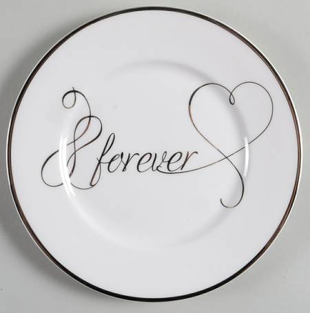 Love Story Appetizer Plate