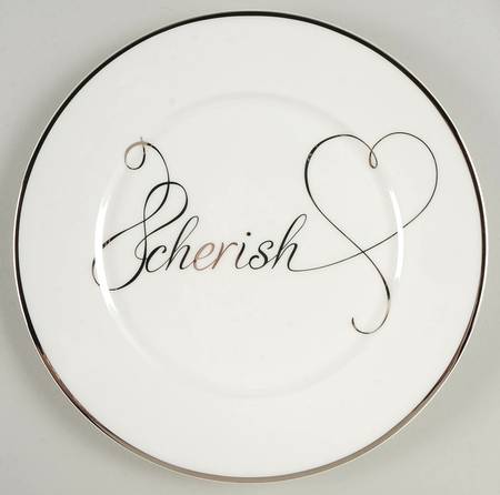 Love Story Luncheon Plate
