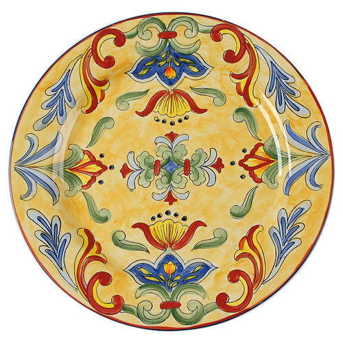 Yellow Talavera 14" Chop Plate (Round Platter)