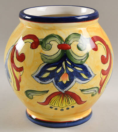 Yellow Talavera Medium Canister No Lid