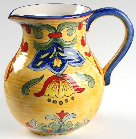 Yellow Talavera 76 Oz Pitcher