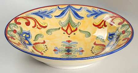 Yellow Talavera 12" Round Serving Bowl