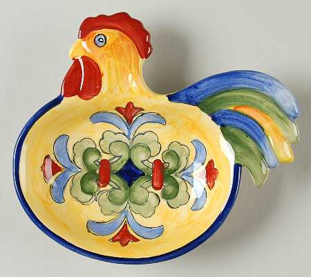 Yellow Talavera Figural Dip Bowl