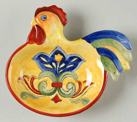 Yellow Talavera Figural Dip Bowl