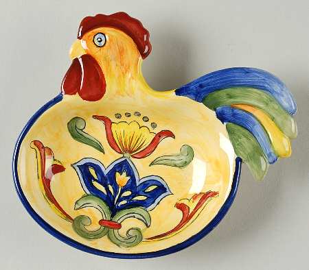 Yellow Talavera Figural Dip Bowl