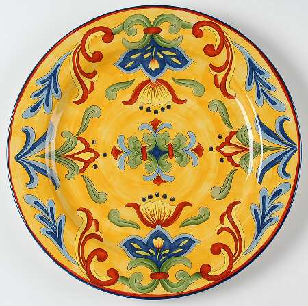 Yellow Talavera Service Plate (Charger)