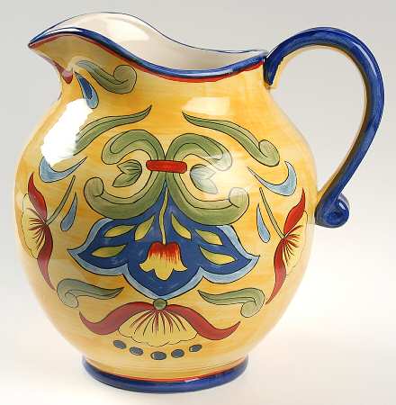 Yellow Talavera 96 Oz Pitcher