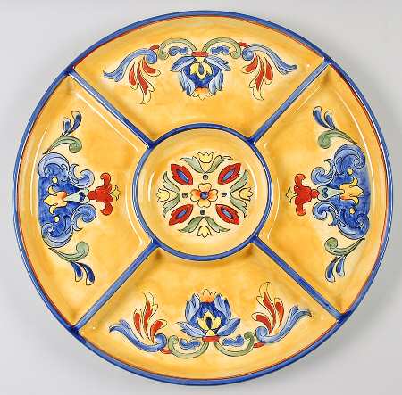 Yellow Talavera 5-Part Relish