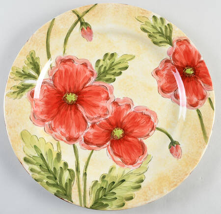 Poppies 14" Chop Plate (Round Platter)