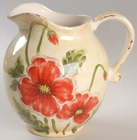 Poppies 96 Oz Pitcher