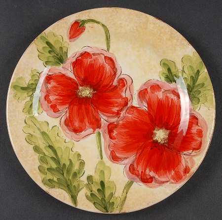 Poppies Salad Plate